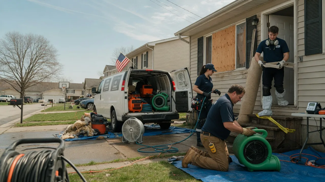 Water Damage Restoration in Commercial Point, OH near me